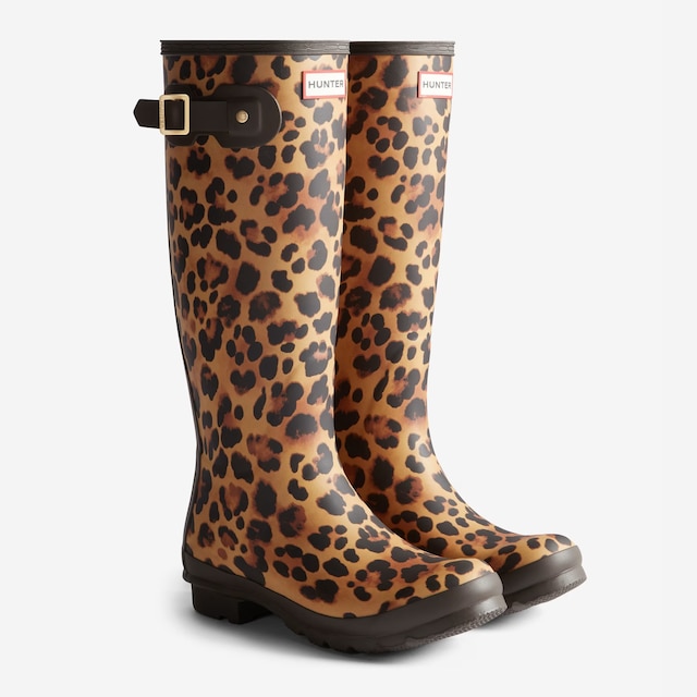 Leopard Print Knee High Wellies from hunter pictured fun wellington boots