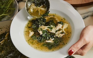 Ginger and Greens Noodle Soup Alison Roman 