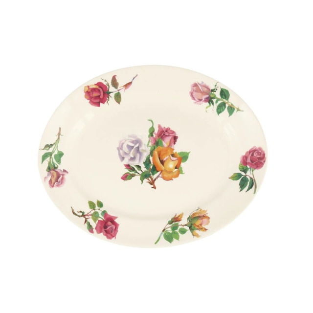 Granny's roses, small oval platter