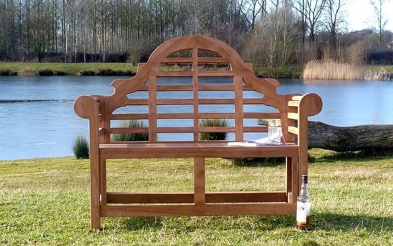 Sloane & Sons Lutyens Teak Garden Bench